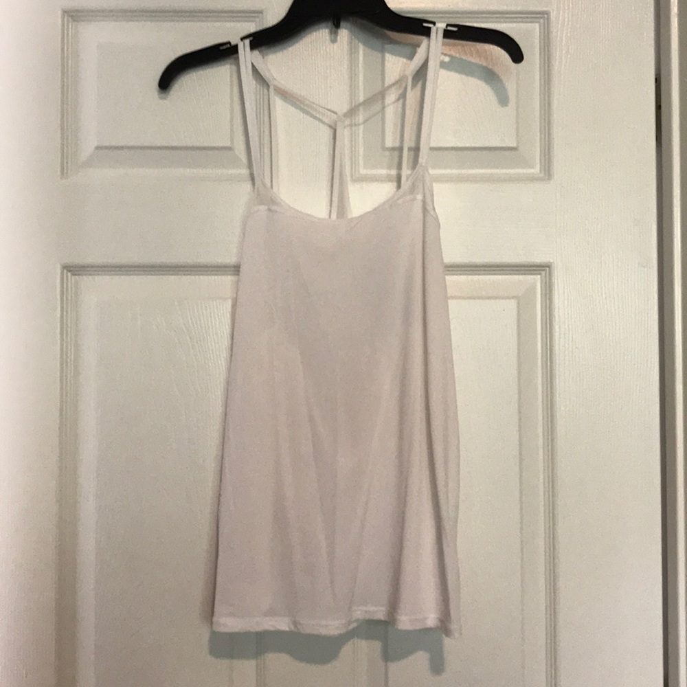 White Lululemon workout tank size 10.